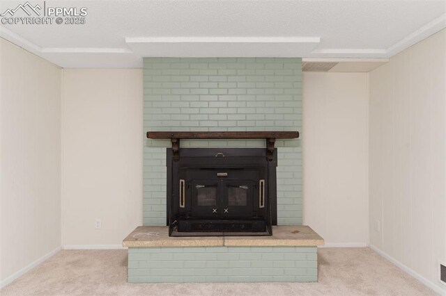 1411 Acacia Dr, Colorado Springs, CO 80907 - detailed view of carpet and a fireplace