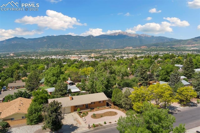 1411 Acacia Dr, Colorado Springs, CO 80907 - aerial view of a mountainous background
