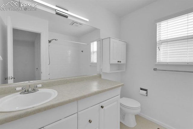 5105 Stellar Dr, Colorado Springs, CO 80923 - bathroom featuring vanity and a shower
