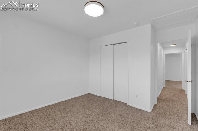 5105 Stellar Dr, Colorado Springs, CO 80923 - unfurnished bedroom with carpet flooring and a closet