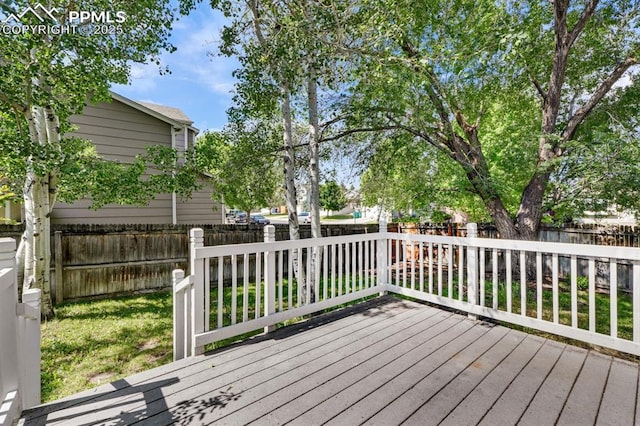 5105 Stellar Dr, Colorado Springs, CO 80923 - deck with a fenced backyard