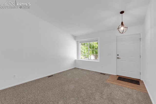5105 Stellar Dr, Colorado Springs, CO 80923 - foyer with carpet and baseboards