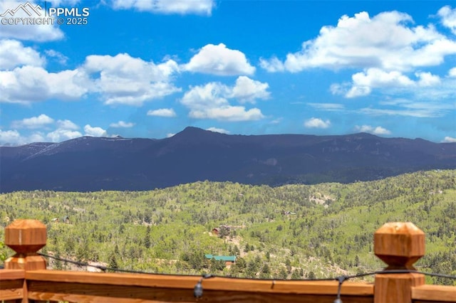 860 Golden Cycle Cir, Cripple Creek, CO 80813 - mountain view featuring a heavily wooded area