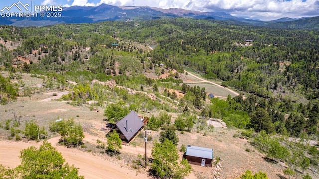 860 Golden Cycle Cir, Cripple Creek, CO 80813 - bird's eye view of a mountainous background