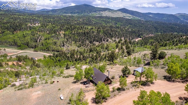860 Golden Cycle Cir, Cripple Creek, CO 80813 - bird's eye view of mountains and a heavily wooded area