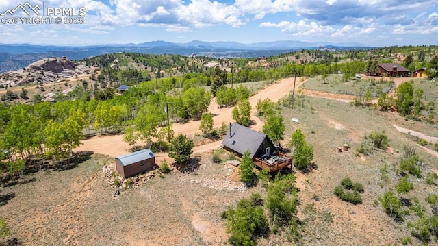 860 Golden Cycle Cir, Cripple Creek, CO 80813 - aerial view of sparsely populated area featuring mountains