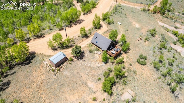 860 Golden Cycle Cir, Cripple Creek, CO 80813 - view from above of property with a desert landscape