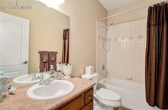 10702 Black Kettle Way, Colorado Springs, CO 80908 - full bathroom with vanity and shower / bath combination with curtain
