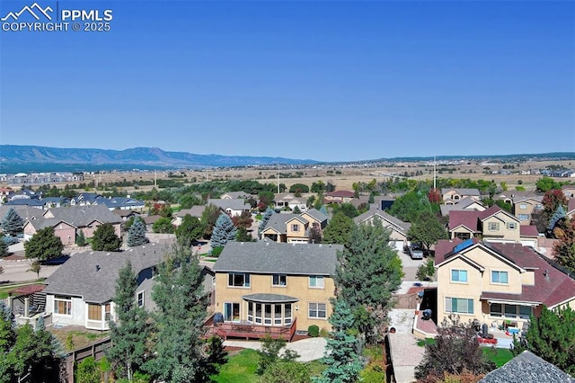 10702 Black Kettle Way, Colorado Springs, CO 80908 - aerial view of residential area featuring a mountain backdrop