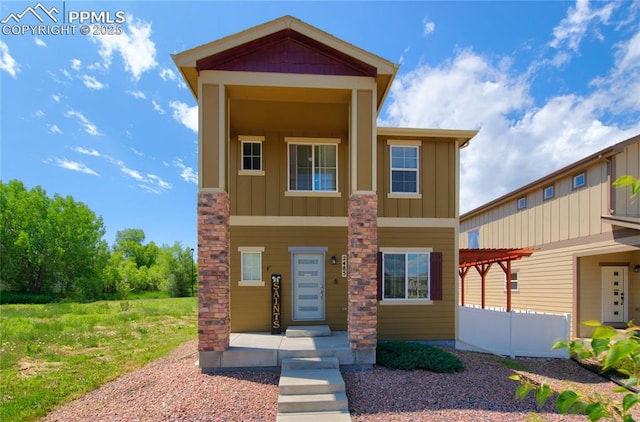2485 Falkirk Dr, Colorado Springs, CO 80910 - townhome / multi-family property featuring board and batten siding