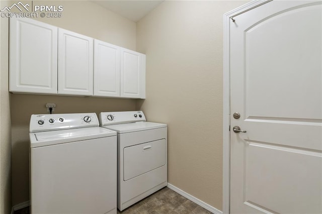 4410 Campus Bluffs Ct, Colorado Springs, CO 80918 - laundry room with washer and clothes dryer and cabinet space