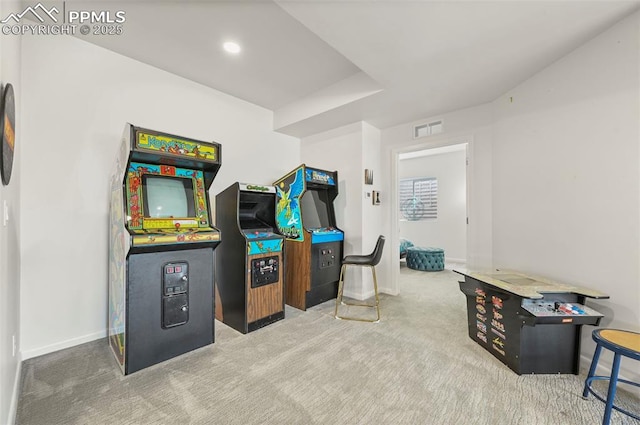 10423 Bergan Peak Ct, Colorado Springs, CO 80924 - game room featuring carpet and baseboards