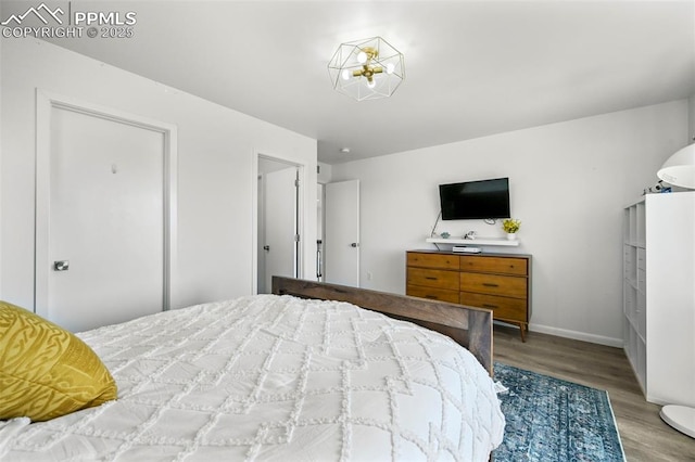 10423 Bergan Peak Ct, Colorado Springs, CO 80924 - bedroom featuring wood finished floors and baseboards