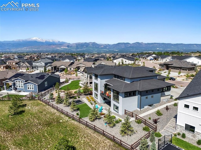 10423 Bergan Peak Ct, Colorado Springs, CO 80924 - aerial perspective of suburban area with a mountain backdrop