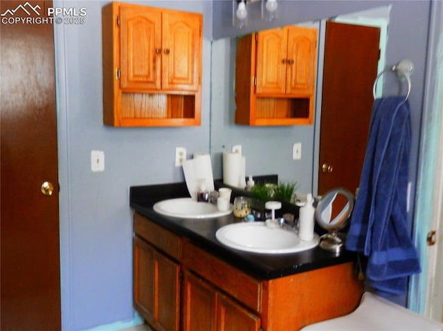 4450 Chaparral Rd, Colorado Springs, CO 80917 - full bathroom featuring double vanity