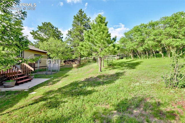 19235 Wakonda Way, Monument, CO 80132 - view of yard with a wooden deck