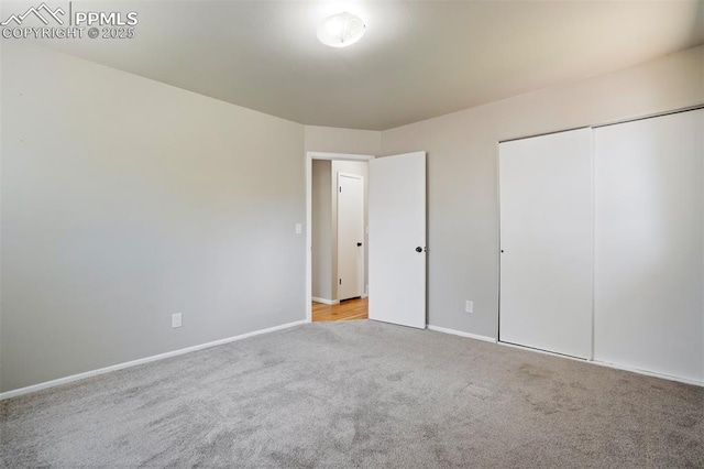 4116 Fitzpatrick Dr, Colorado Springs, CO 80909 - unfurnished bedroom featuring carpet floors and a closet