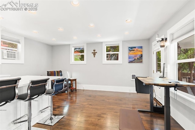 112 N 12th St, Colorado Springs, CO 80904 - bar with recessed lighting and dark wood-style floors