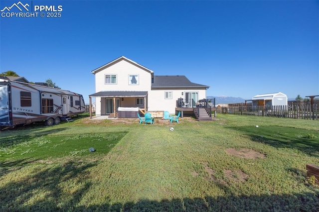 11310 Falling Star Rd, Fountain, CO 80817 - back of house with a deck