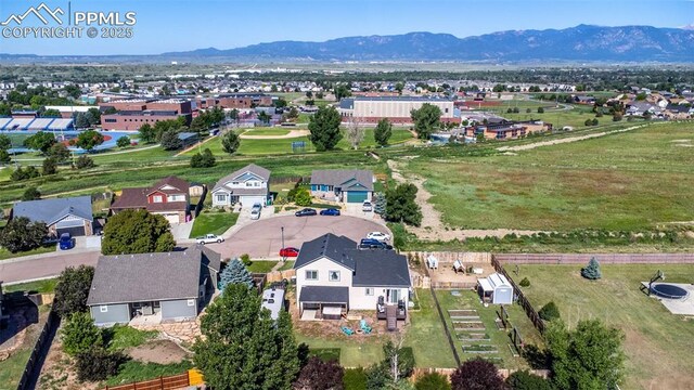 11310 Falling Star Rd, Fountain, CO 80817 - aerial view of residential area featuring mountains