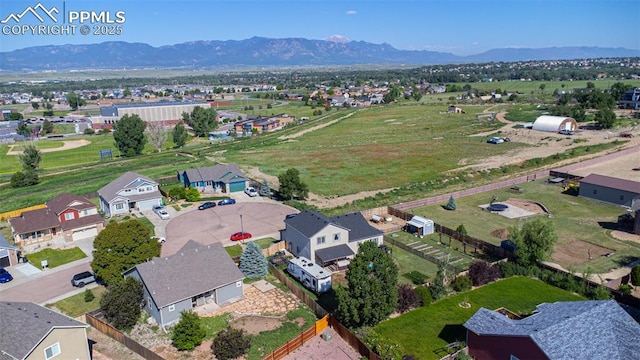 11310 Falling Star Rd, Fountain, CO 80817 - aerial perspective of suburban area featuring a mountain backdrop
