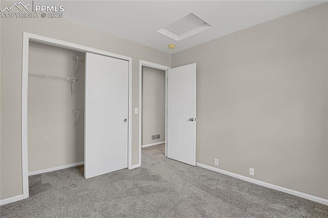 9344 Hirono Rd, Peyton, CO 80831 - unfurnished bedroom featuring carpet and a closet