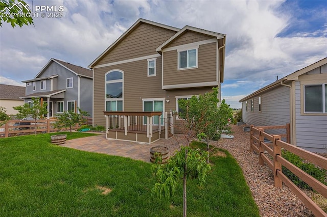 6808 Black Saddle Dr, Colorado Springs, CO 80924 - back of property with a patio