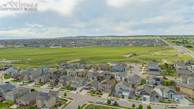 6808 Black Saddle Dr, Colorado Springs, CO 80924 - aerial view of property and surrounding area featuring nearby suburban area