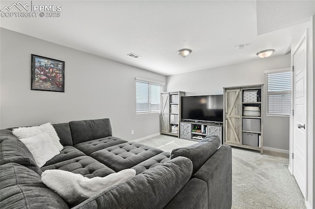 6125 Ashmore Ln, Colorado Springs, CO 80927 - living area with light colored carpet and baseboards