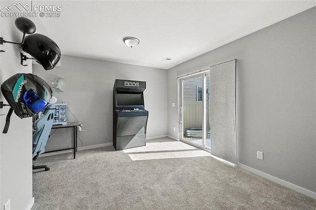 6125 Ashmore Ln, Colorado Springs, CO 80927 - home office with carpet