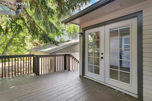 2838 Shadowglen Dr, Colorado Springs, CO 80918 - deck with french doors