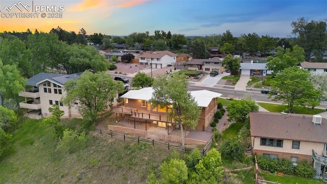702 Crown Ridge Dr, Colorado Springs, CO 80904 - aerial view of residential area