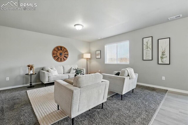 7791 Berwyn Loop, Peyton, CO 80831 - living room featuring baseboards and wood finished floors