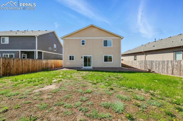 7791 Berwyn Loop, Peyton, CO 80831 - back of property with a fenced backyard