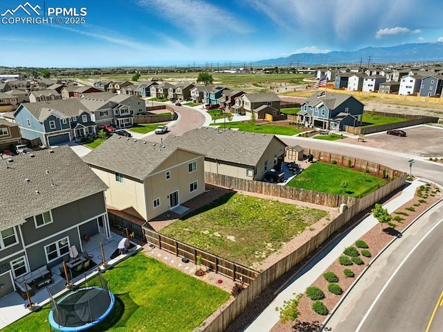 7791 Berwyn Loop, Peyton, CO 80831 - aerial view of residential area with a mountainous background