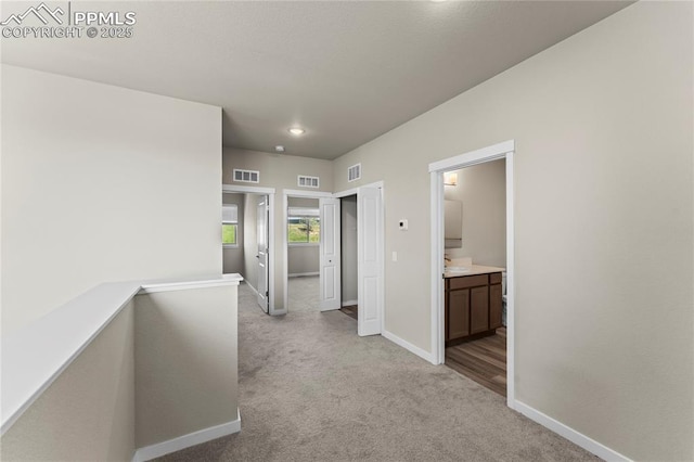 5489 Passport Vw, Colorado Springs, CO 80922 - hall with carpet and recessed lighting