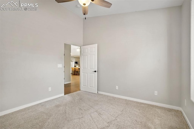 5115 Vista Del Norte Pt, Colorado Springs, CO 80919 - spare room featuring carpet and a ceiling fan