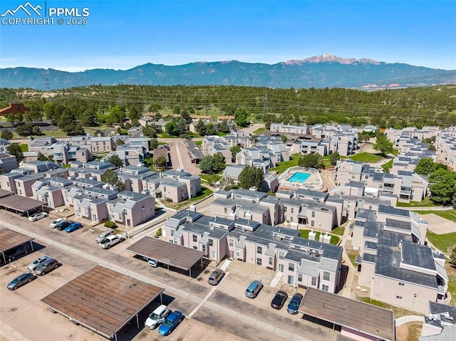 3210 Van Teylingen Dr Unit E, Colorado Springs, CO 80917 - bird's eye view of a mountain backdrop