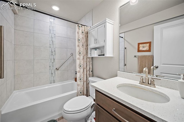 8082 Goldenray Pl, Colorado Springs, CO 80908 - full bath featuring vanity and shower / bath combo with shower curtain
