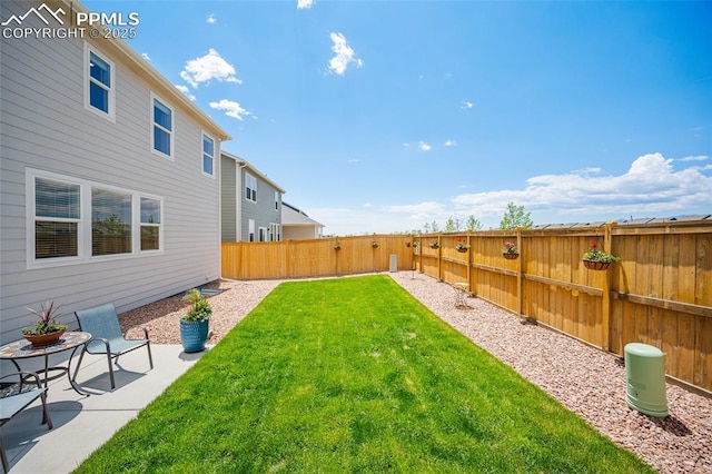 8082 Goldenray Pl, Colorado Springs, CO 80908 - fenced backyard with a patio