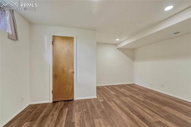 2533 Bennett Ave, Colorado Springs, CO 80909 - finished basement with wood finished floors and recessed lighting