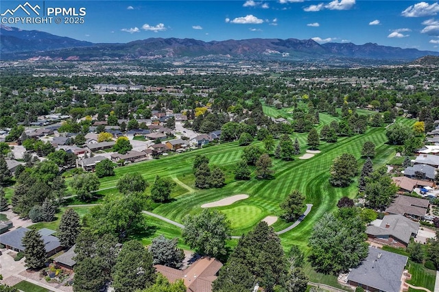 2533 Bennett Ave, Colorado Springs, CO 80909 - aerial view of residential area featuring mountains and a golf club