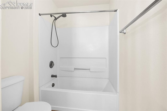 8753 Bamboo Grv, Colorado Springs, CO 80951 - bathroom featuring washtub / shower combination and toilet