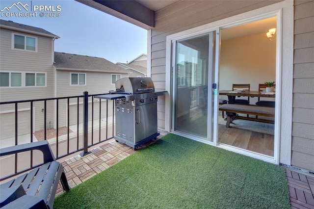 6069 Inman Vw, Colorado Springs, CO 80924 - balcony featuring grilling area