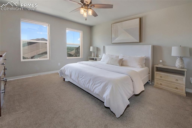 6069 Inman Vw, Colorado Springs, CO 80924 - carpeted bedroom with baseboards and ceiling fan