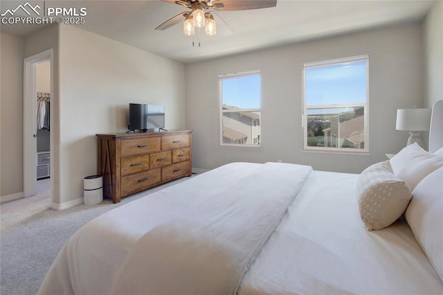 6069 Inman Vw, Colorado Springs, CO 80924 - carpeted bedroom featuring baseboards and a ceiling fan