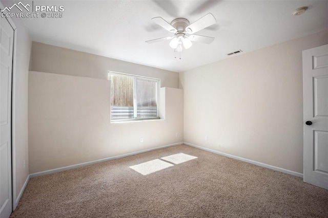 2035 Springcrest Rd, Colorado Springs, CO 80920 - carpeted spare room featuring ceiling fan and a smoke detector