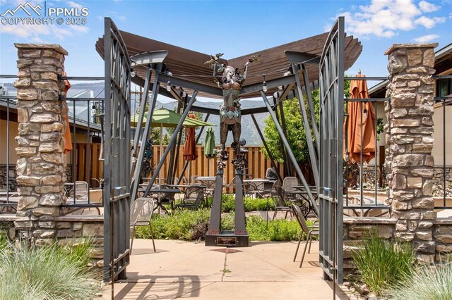 244 Washington St, Monument, CO 80132 - view of play area with a patio
