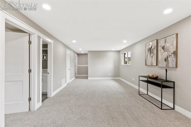 1880 Southmoor Dr, Fountain, CO 80817 - basement with carpet floors and recessed lighting