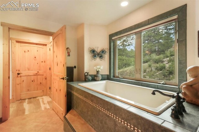 71 Crestone Cir, Florissant, CO 80816 - full bath with a bath and recessed lighting